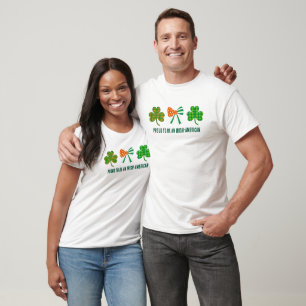 T-shirt St Patricks Coquette Shamrock Personnalisé