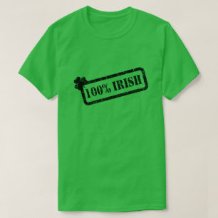 T-shirt St. Patrick's Day 100% Shamrock irlandais Green M 