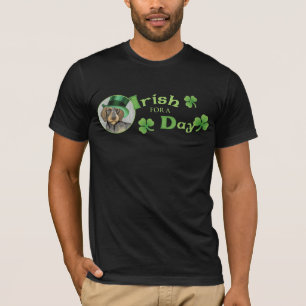 T-shirt St. Patrick's Day À poils durs Dachshund