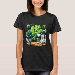 T-shirt St Patrick's Day Bowling Boys Girls Cute Shamrock