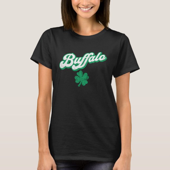 T-shirt St Patrick's Day Buffalo (Devant)