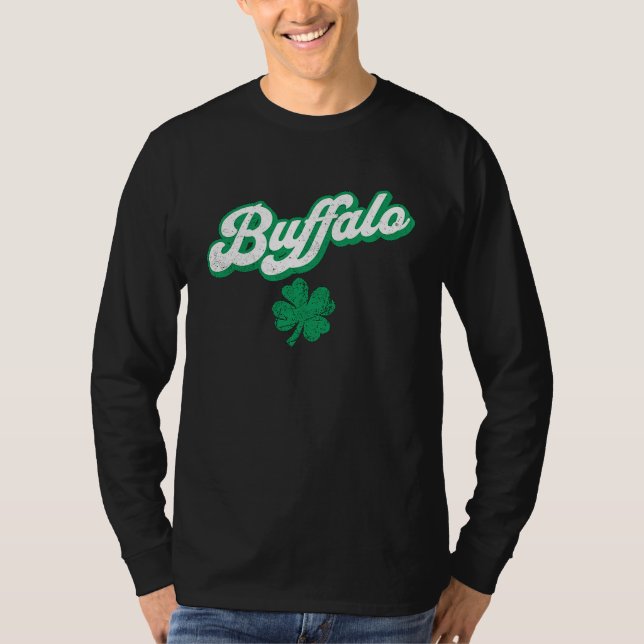 T-shirt St Patrick's Day Buffalo (Devant)