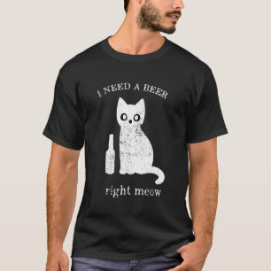T-shirt St. Patricks Day Chat J'Ai Besoin D'Une Bière Just