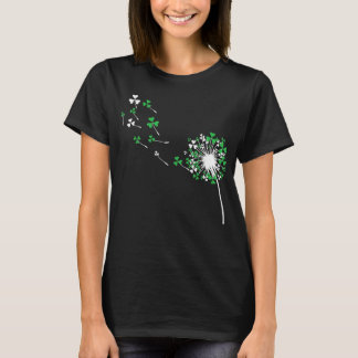 T-shirt St Patricks Day Dandelion Shamrock Men