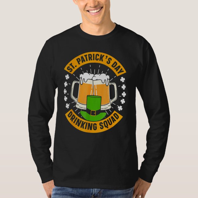 T-shirt St Patrick's Day Drinking Squad St Patricks Day Ir (Devant)