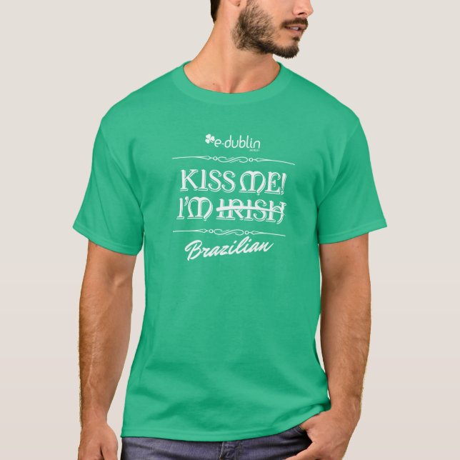 T-shirt St Patrick's Day E-Dublin (Devant)