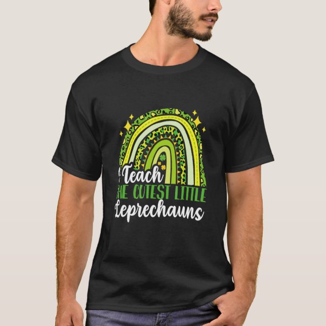 T-shirt St. Patricks Day Enseignant Cutest Little Leprecha (Devant)