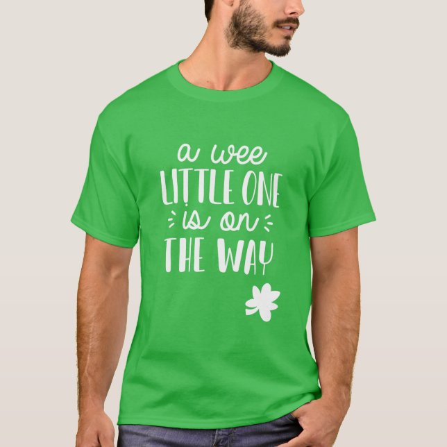 T-shirt St. Patrick's Day Faire-part de grossesse Wee Litt (Devant)