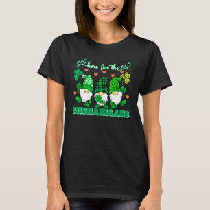 T-shirt St Patrick's Day Gnome Lucky Ici Pour Le Shenanig