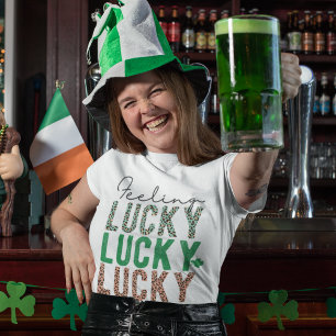 T-shirt St. Patrick's Day Green Vine Shamrock Irish Party
