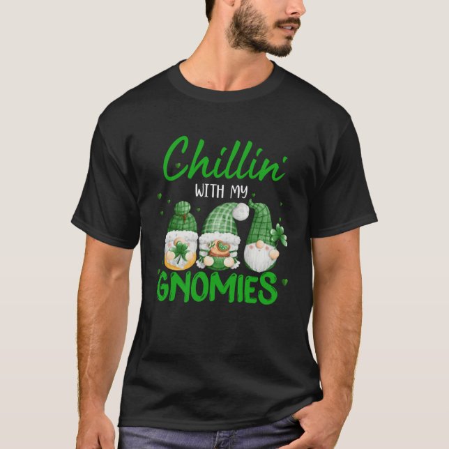 T-shirt St Patricks Day  His and Hers Chilling With My Gno (Devant)