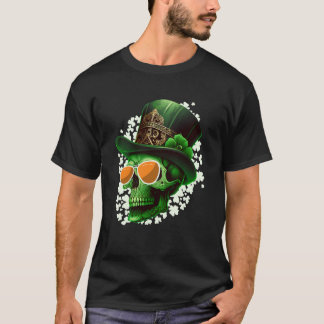 T-shirt St Patrick's Day Irish skeleton leprechaun