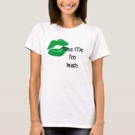 T-shirt St. Patrick's Day Kiss me Je suis irlandai