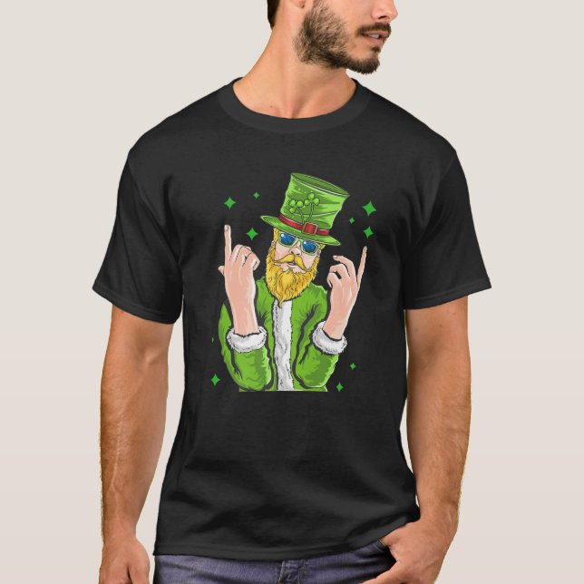 T-shirt St Patrick's Day Leprechaun Magical Irish Clover S (Devant)