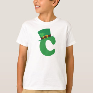T-shirt St Patricks Day Letter C Alphabet