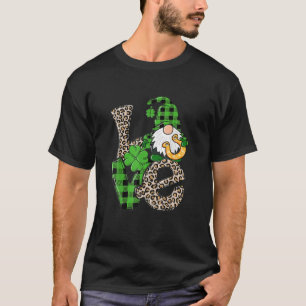 T-shirt St Patrick's Day Love Gnomes Shamrock Horseshoe Ir