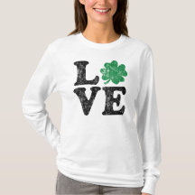 St Patrick's Day LOVE Shamrock irlandais
