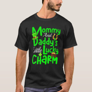 T-shirt St Patrick's Day Maman et papa's Little Lucky Ch