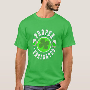 T-shirt St Patrick's Day Mens Mode PROPER LUBRIQUÉ