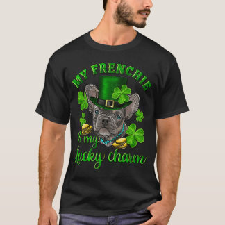 T-shirt St Patrick's Day Mon Chien-Putain Français est ma