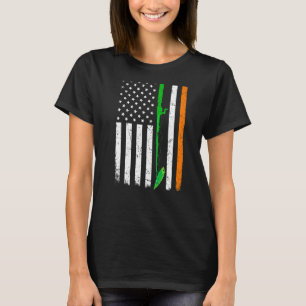 T-shirt St Patrick's Day Patriotique Pêche irlandaise Amér