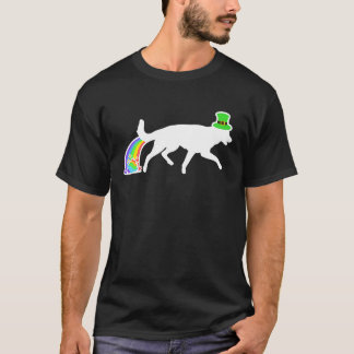 T-shirt St Patrick's Day Rainbow Dog  German Shepherd