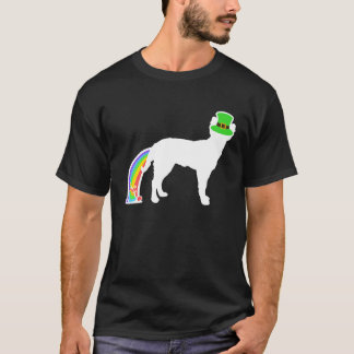 T-shirt St Patrick's Day Rainbow Dog  Mudi