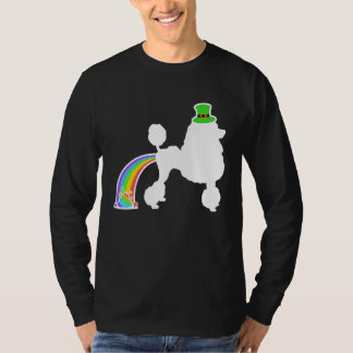 T-shirt St Patrick's Day Rainbow Dog  Poodle