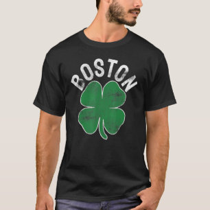 T-shirt St Patrick's Day Shamrock Massachusetts Boston Iri