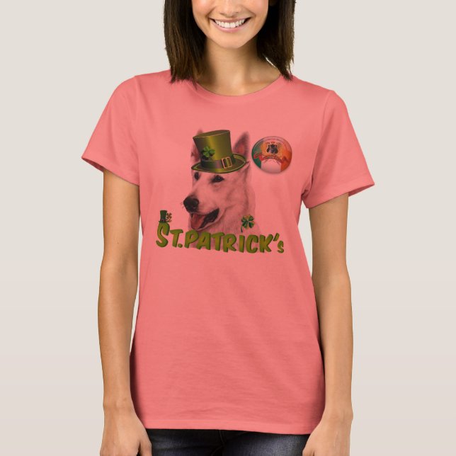 T-shirt St. Patricks Deutscher Schäferhund Besitzer (Devant)
