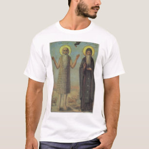 T-shirt St Paul l'ermite avec St Anthony le grand