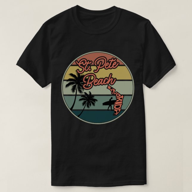 T-shirt St. Pete Beach, Floride (Design devant)