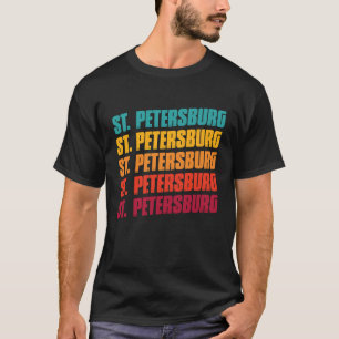 T-shirt St Petersburg Floride Retro Vintage Saint Petersb