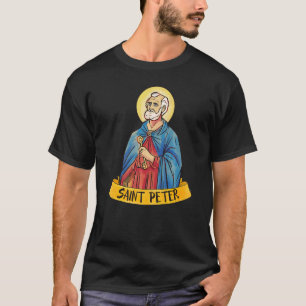 T-shirt St Pierre l'Apôtre Clés du Royaume Catholique 