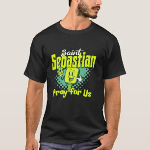 T-shirt St Sebastian Patron Saint Sports Athlètes Pickleba