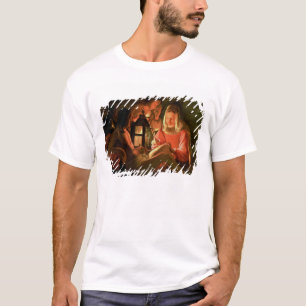 T-shirt St SebastiAn tendu par la femme sainte (l'huile