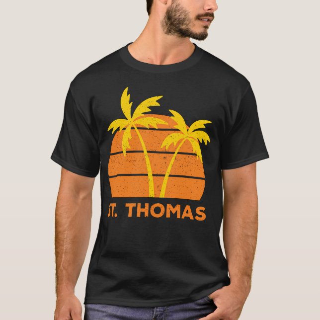 T-shirt St. Thomas Retro (Devant)
