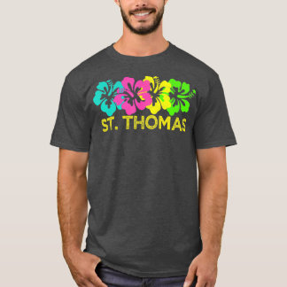 T-shirt St Thomas Tropical Beach St Thomas Surf de voyage