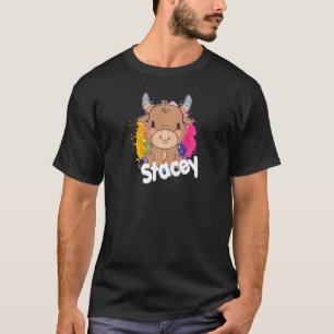 T-shirt STACEY Belle fille nom avec adorable petite Co