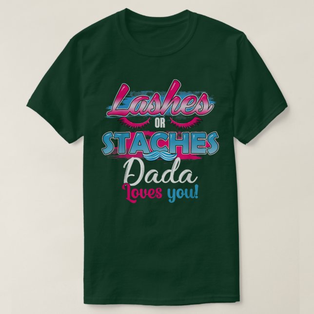 T-shirt Staches ou coups de fouet Dada vous aime Meilleur  (Design devant)