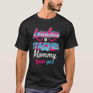 T-shirt Staches Ou Lashes Maman Aime Vous Meilleur Genre R