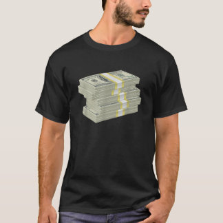 T-shirt Stack de l'argent Dollar Bills Design