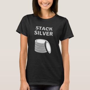 T-shirt Stack Silver - Silver Stacker Cadeau
