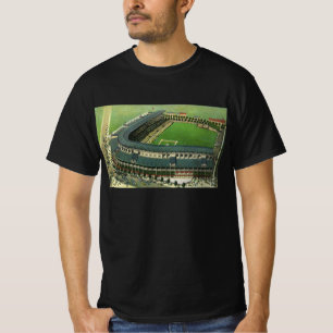 T-shirt Stade de baseball de sports vintage, vue aérienne