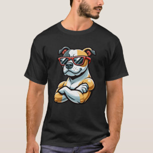 T-shirt Staffordshire américain cool Terrier Pitbull