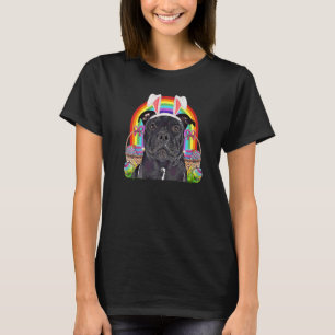 T-shirt Staffordshire Bull Terrier Chien Easter Bunny Egg