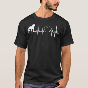T-shirt Staffordshire Bull Terrier Chien Heartbeat