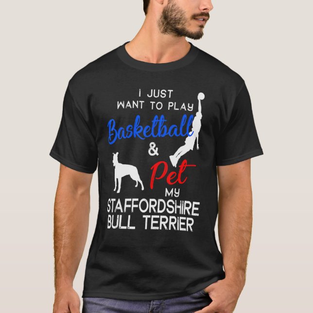 T-shirt Staffordshire Bull Terrier Funny Chien Anniversair (Devant)