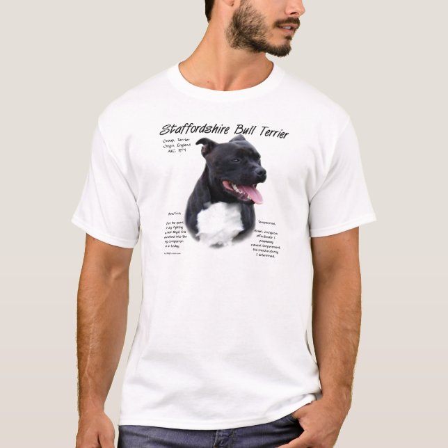 T-shirt Staffordshire Bull Terrier Histoire (Devant)