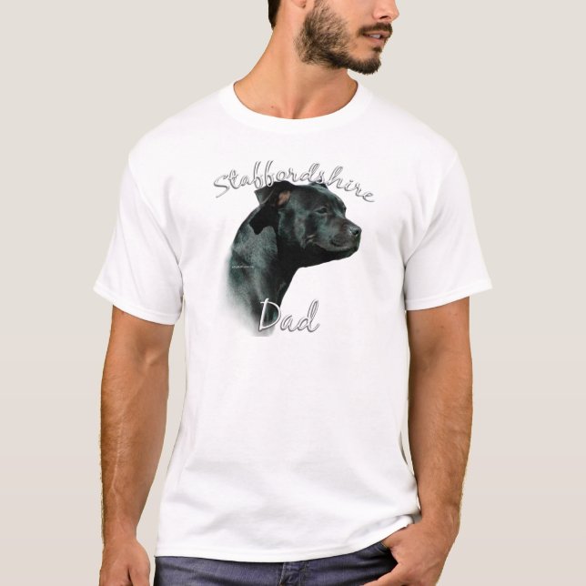 T-shirt Staffordshire Bull Terrier Papa 2 (Devant)